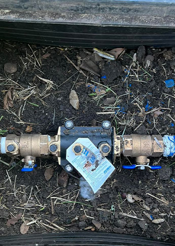 a valve in the ground