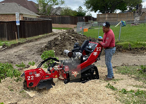 a man running machinery